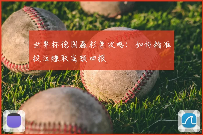 世界杯德国赢彩票攻略：如何精准投注赚取高额回报